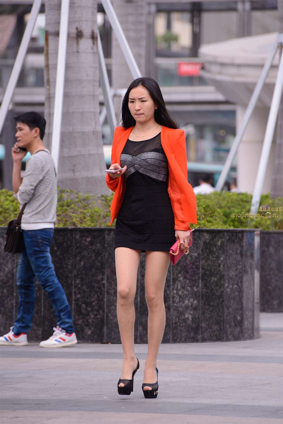 图片[2]-包臀裙，肉丝，鱼嘴高跟-街拍流行馆