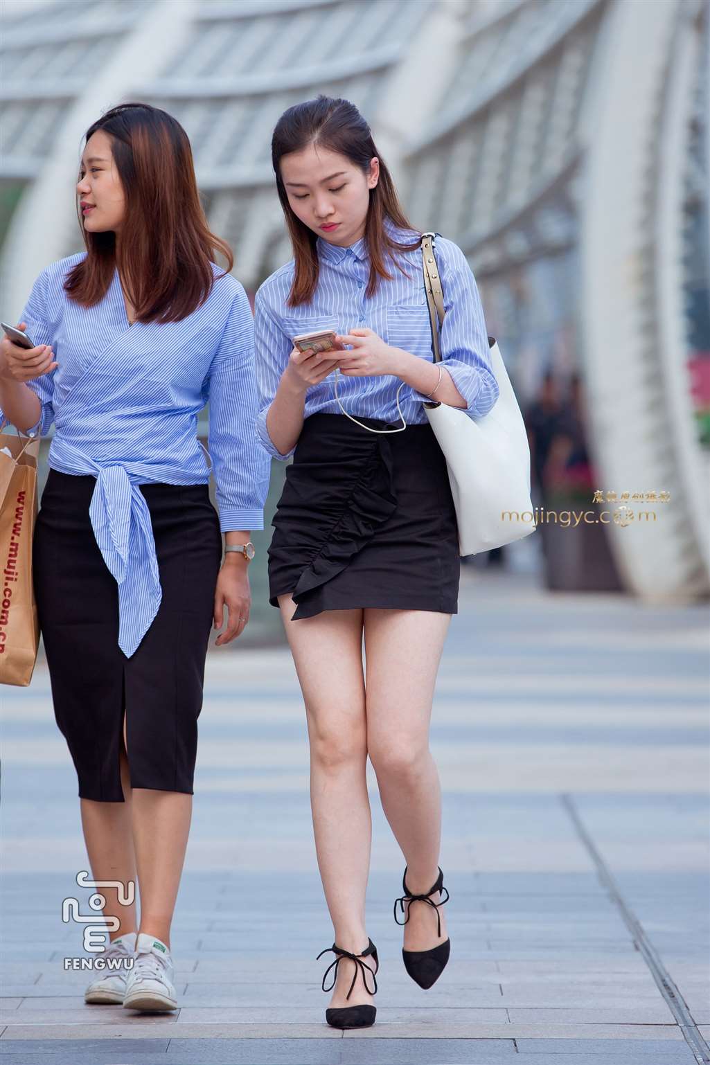 图片[5]-短裙，裸腿，高跟，美女12-街拍流行馆