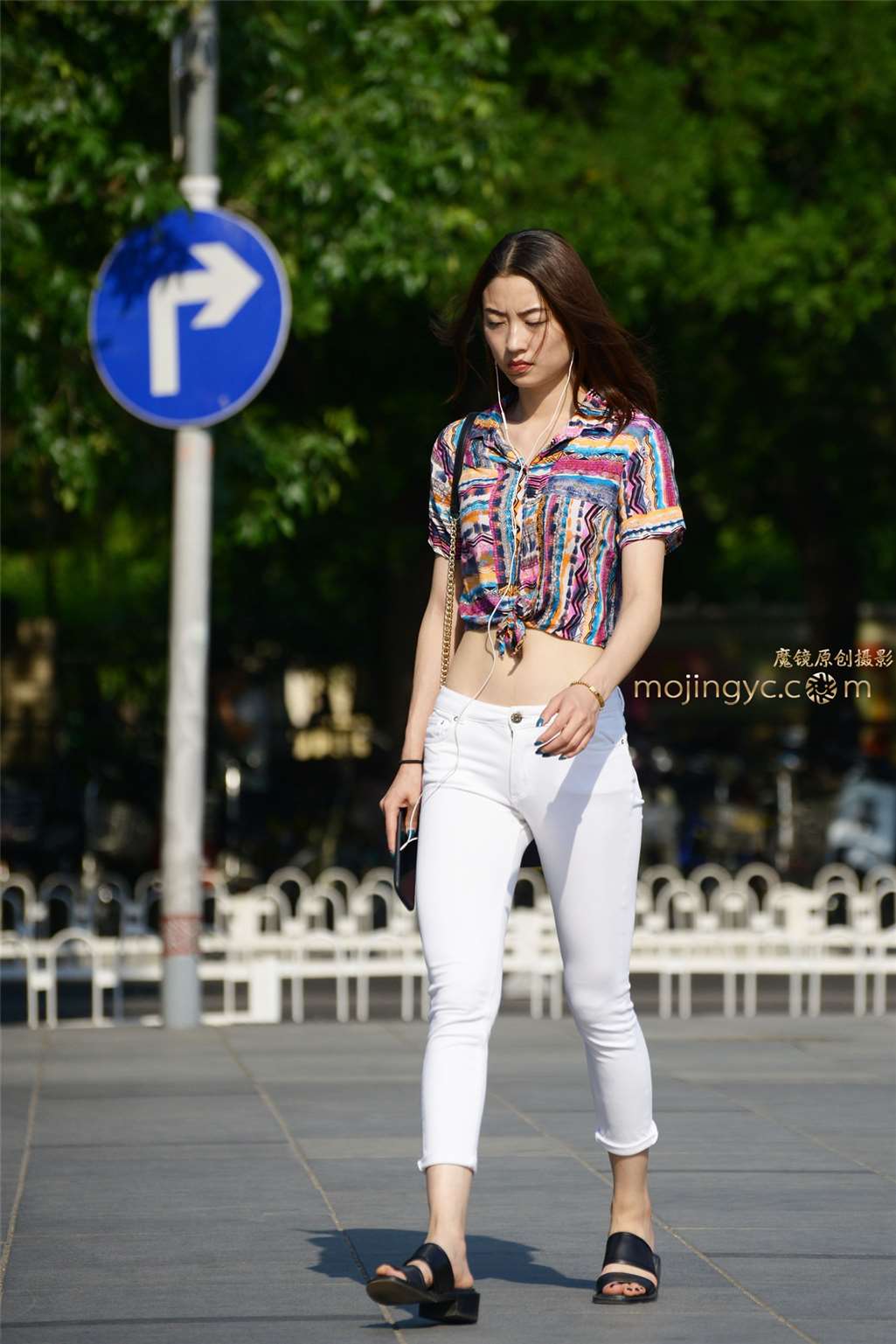 图片[5]-低腰白裤漏脐装（10p）-街拍流行馆