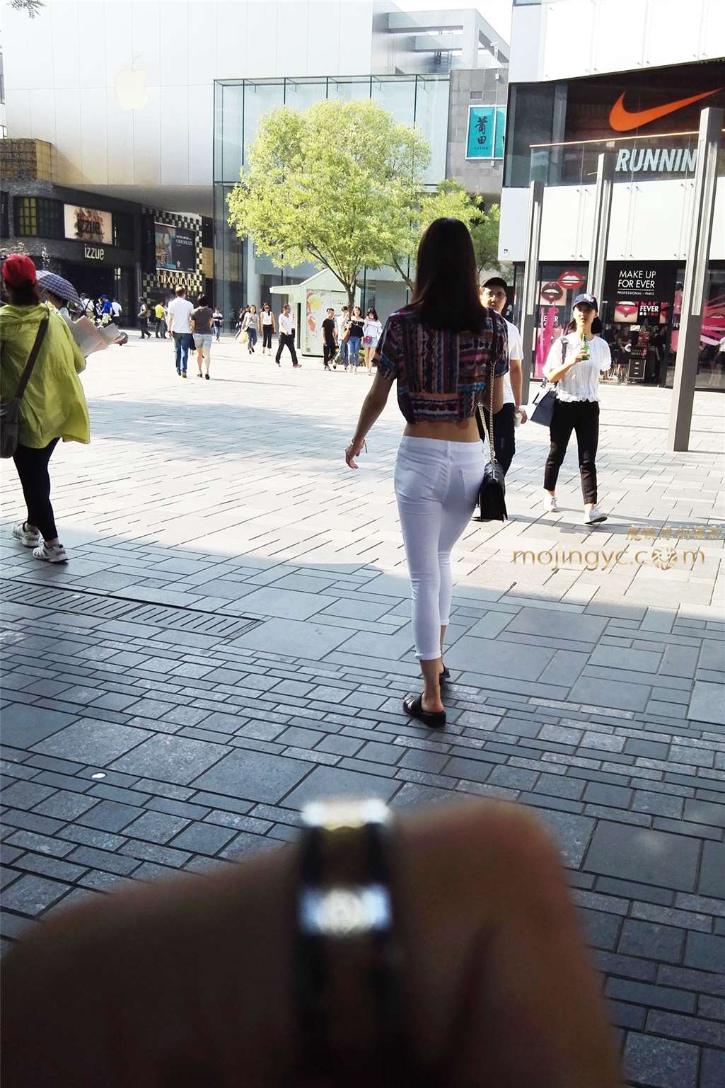 图片[2]-低腰白裤漏脐装（10p）-街拍流行馆