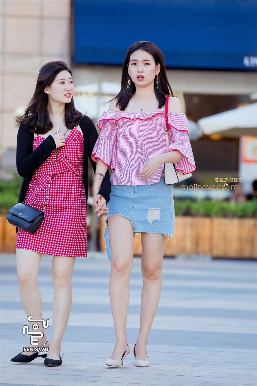 图片[1]-短裙，裸腿，高跟，美女（12）-街拍流行馆