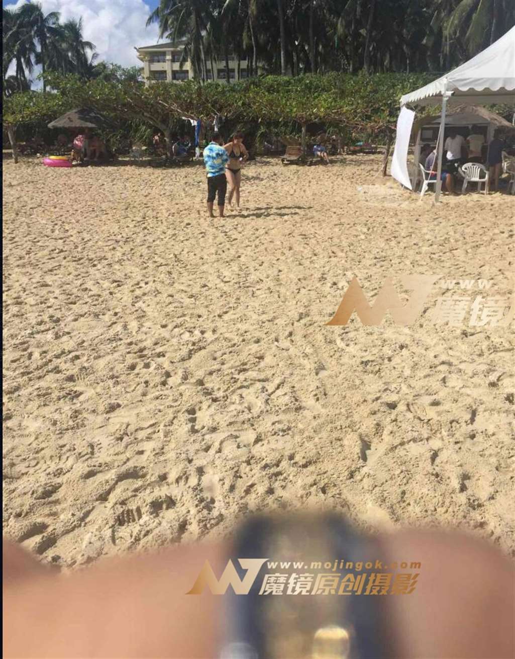 图片[3]-性感黑色比基尼纹身美女-街拍流行馆