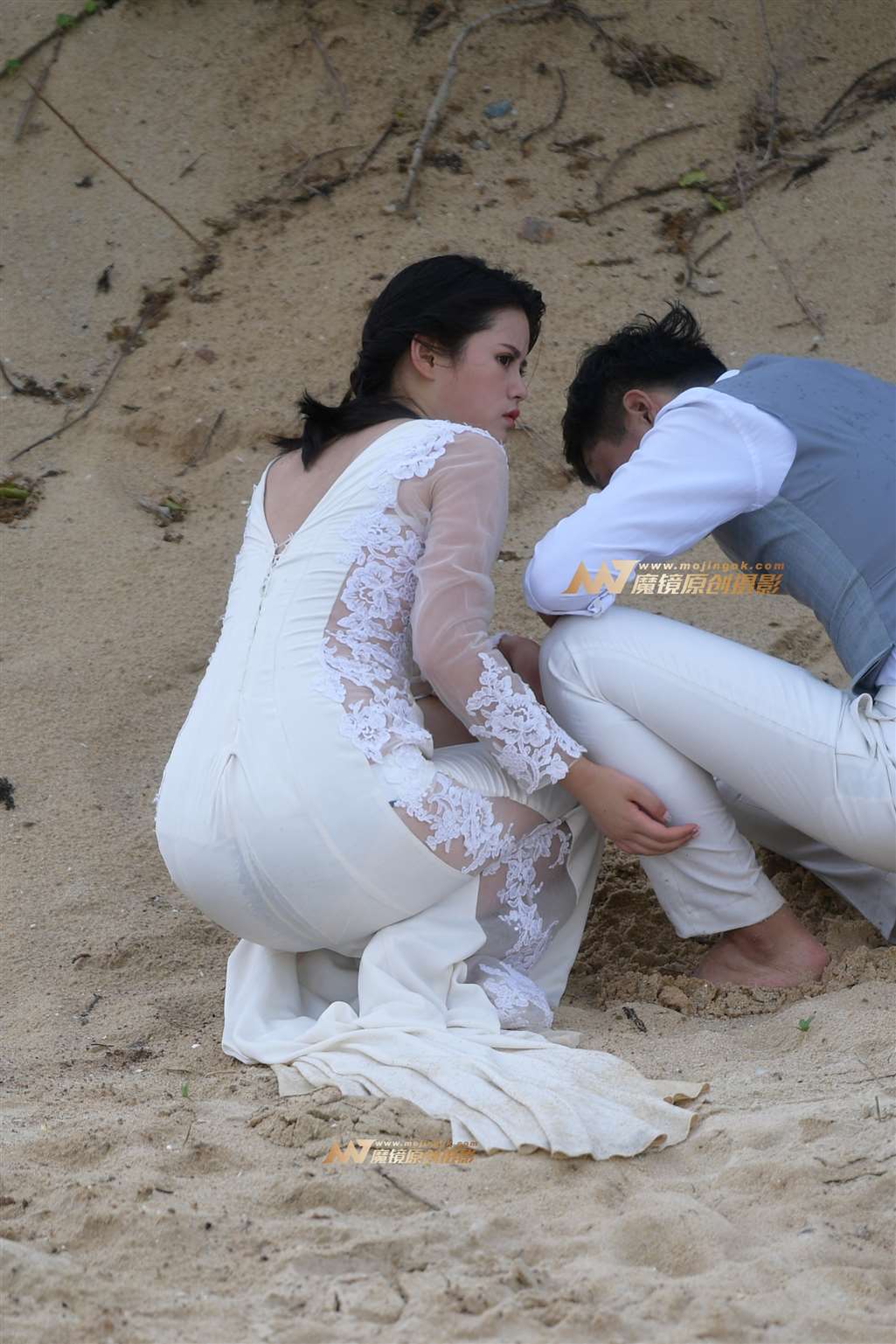 图片[4]-海边美丽的新娘-街拍流行馆