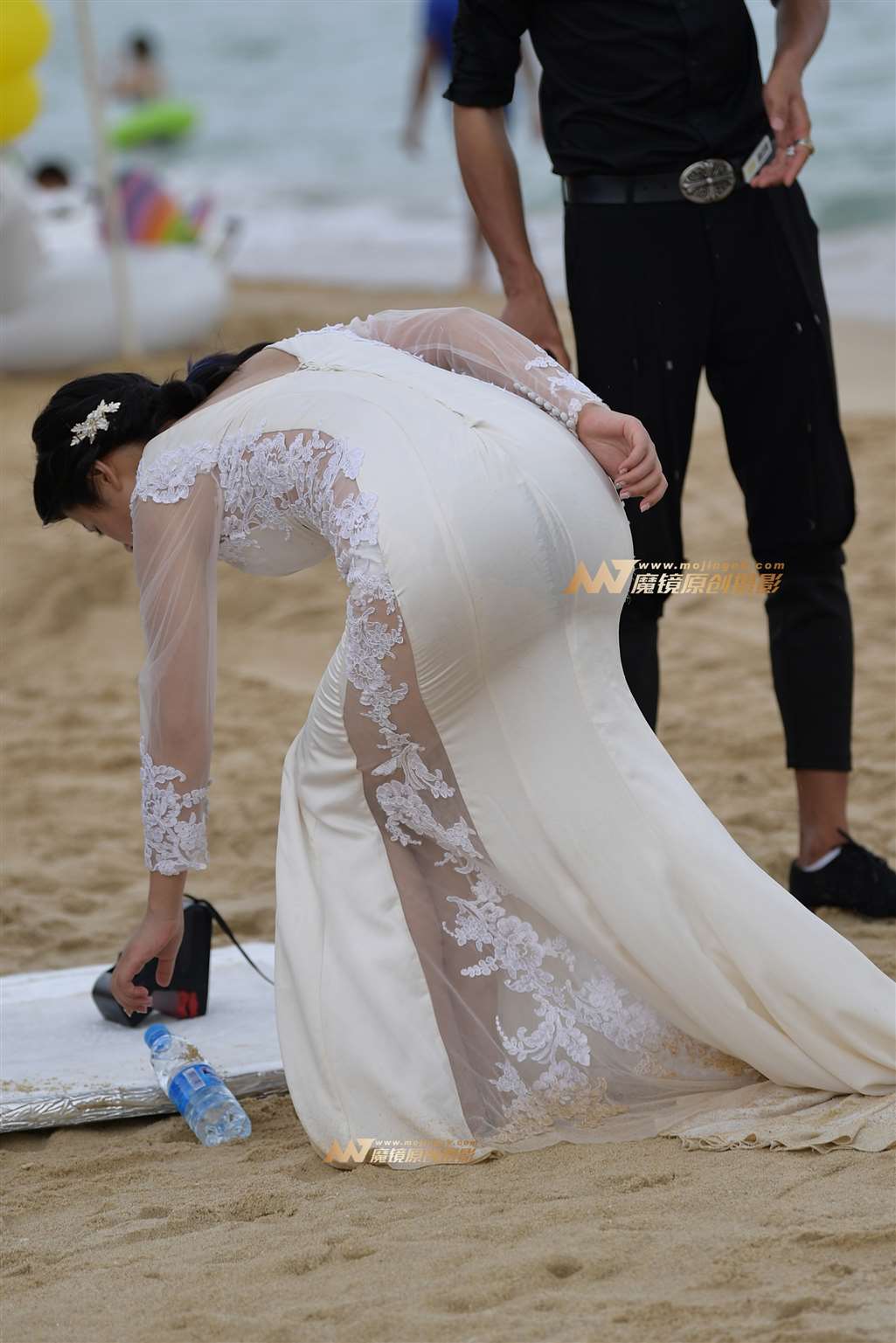图片[2]-海边美丽的新娘-街拍流行馆