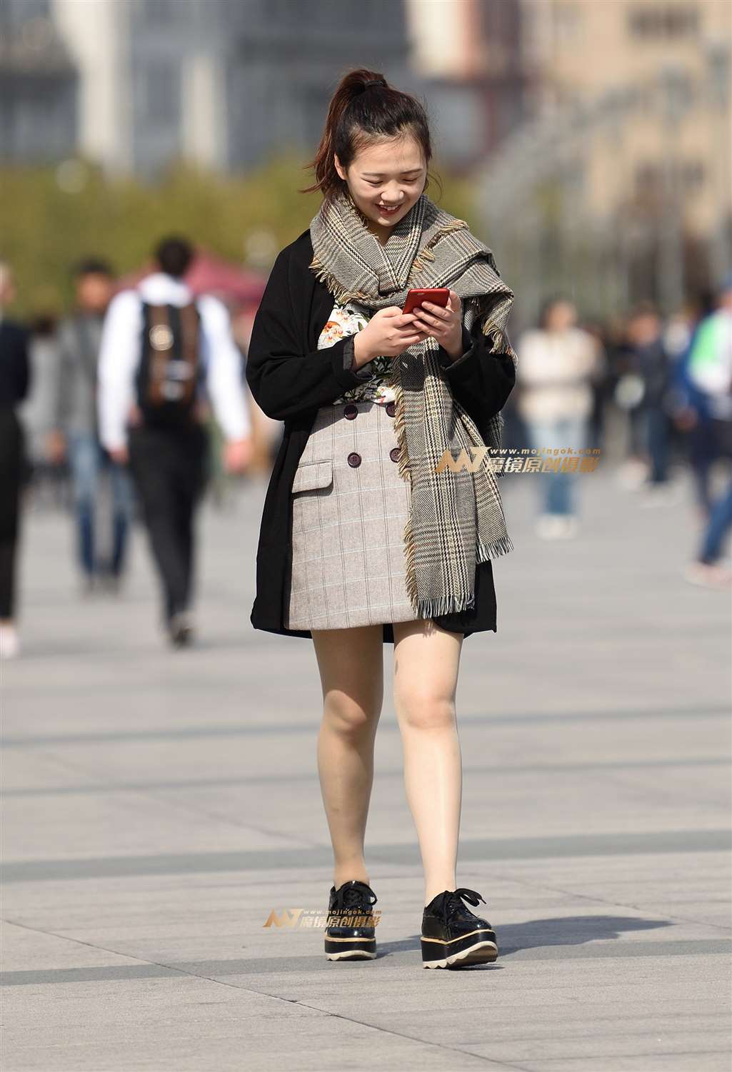 图片[4]-冬天的妹子，穿的不少（11P）-街拍流行馆