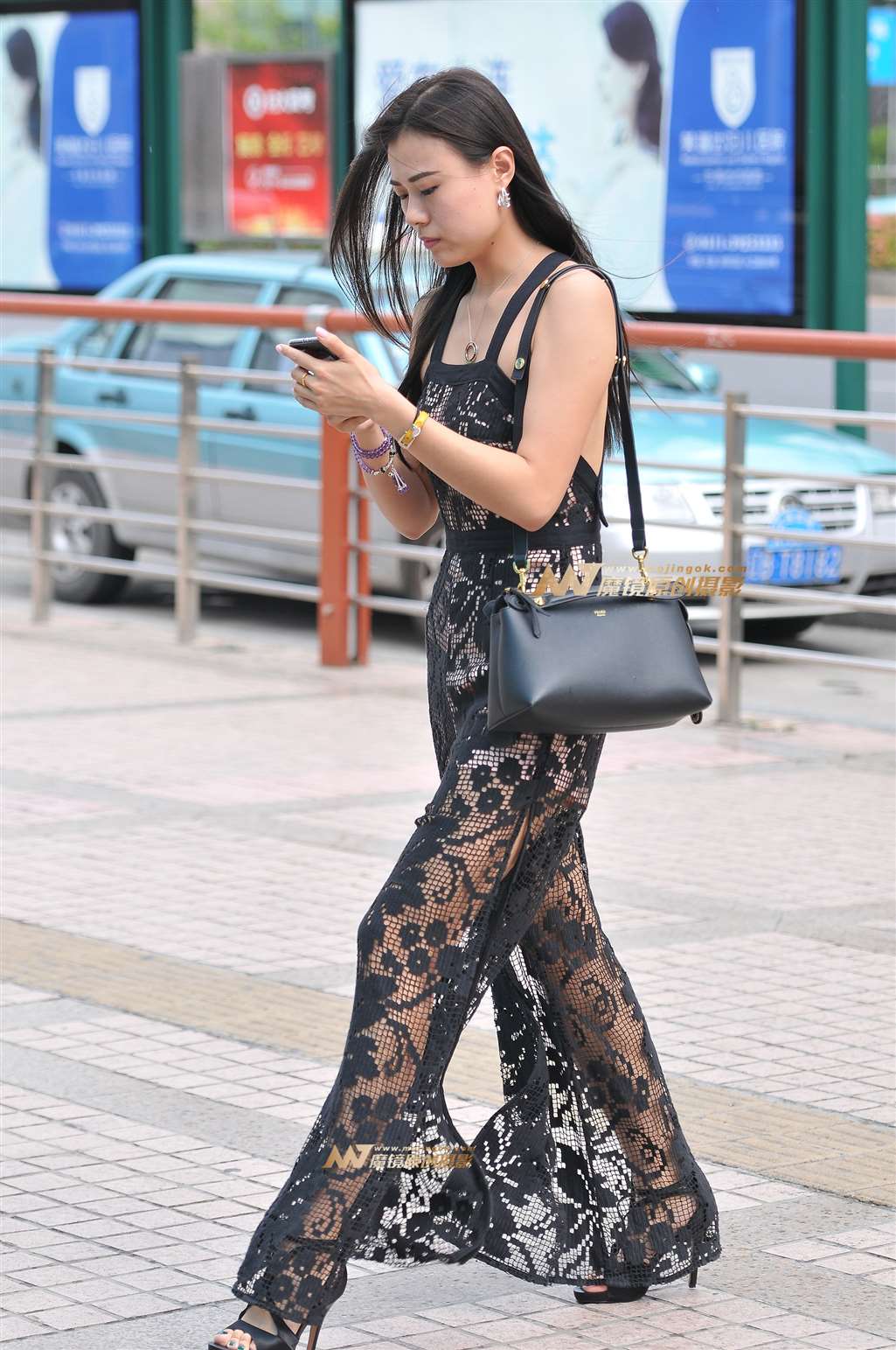 图片[2]-吊带网网裙 大长腿-流行馆