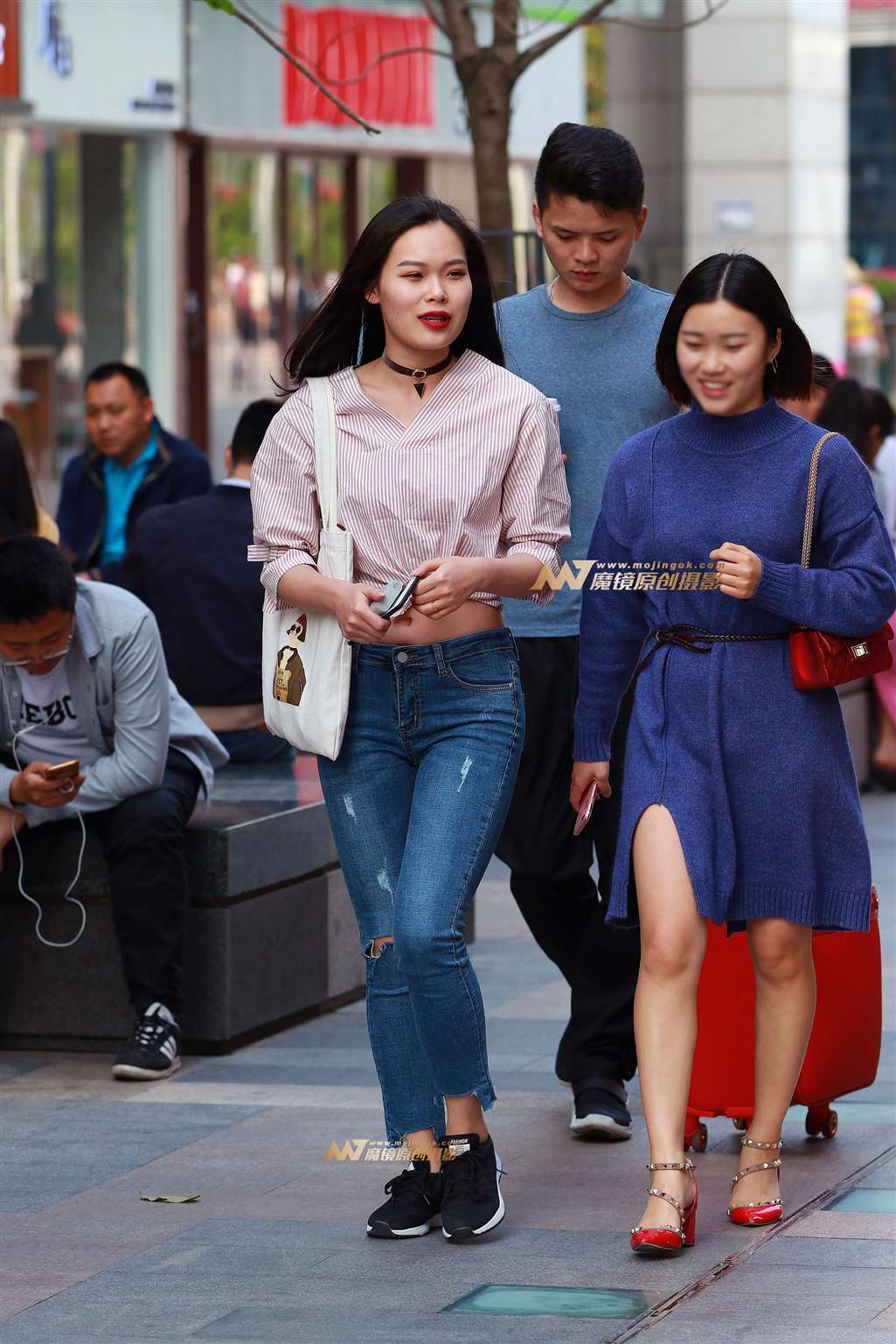 图片[3]-露腰， 紧牛 ， 美眉-流行馆