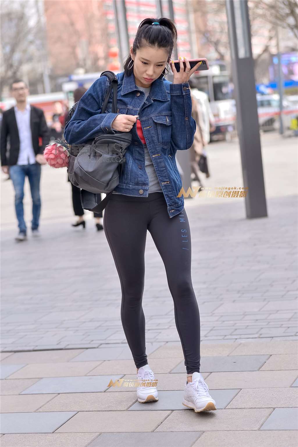 图片[4]-左手倒影赛帖：美女在去健身房的路上-流行馆