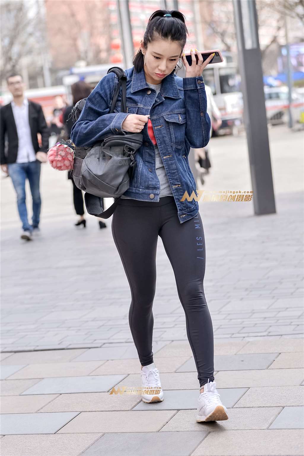 图片[5]-左手倒影赛帖：美女在去健身房的路上-流行馆