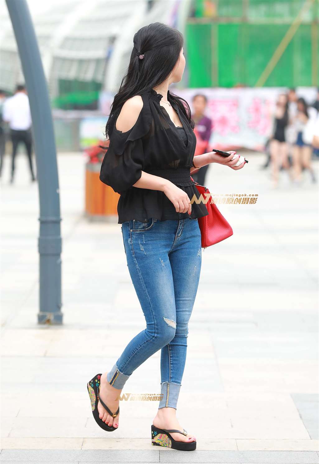 图片[5]-性感 低胸 紧牛 淑女-街拍流行馆