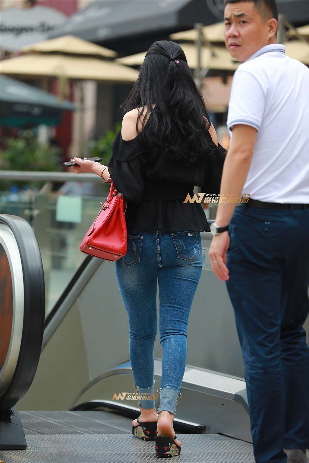 图片[2]-性感 低胸 紧牛 淑女-街拍流行馆