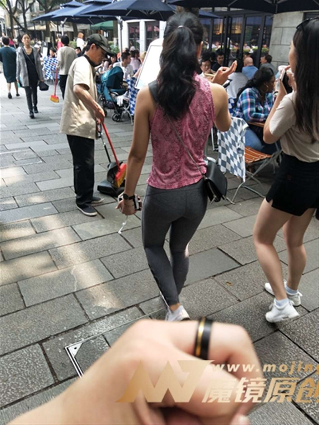 图片[3]-【欧阳幽明赛帖】灰色瑜伽裤美女-流行馆