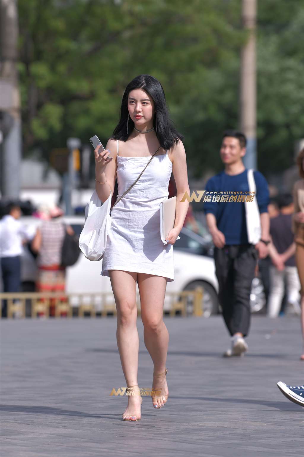 图片[4]-【红石赛贴】高跟长腿白裙美女-流行馆