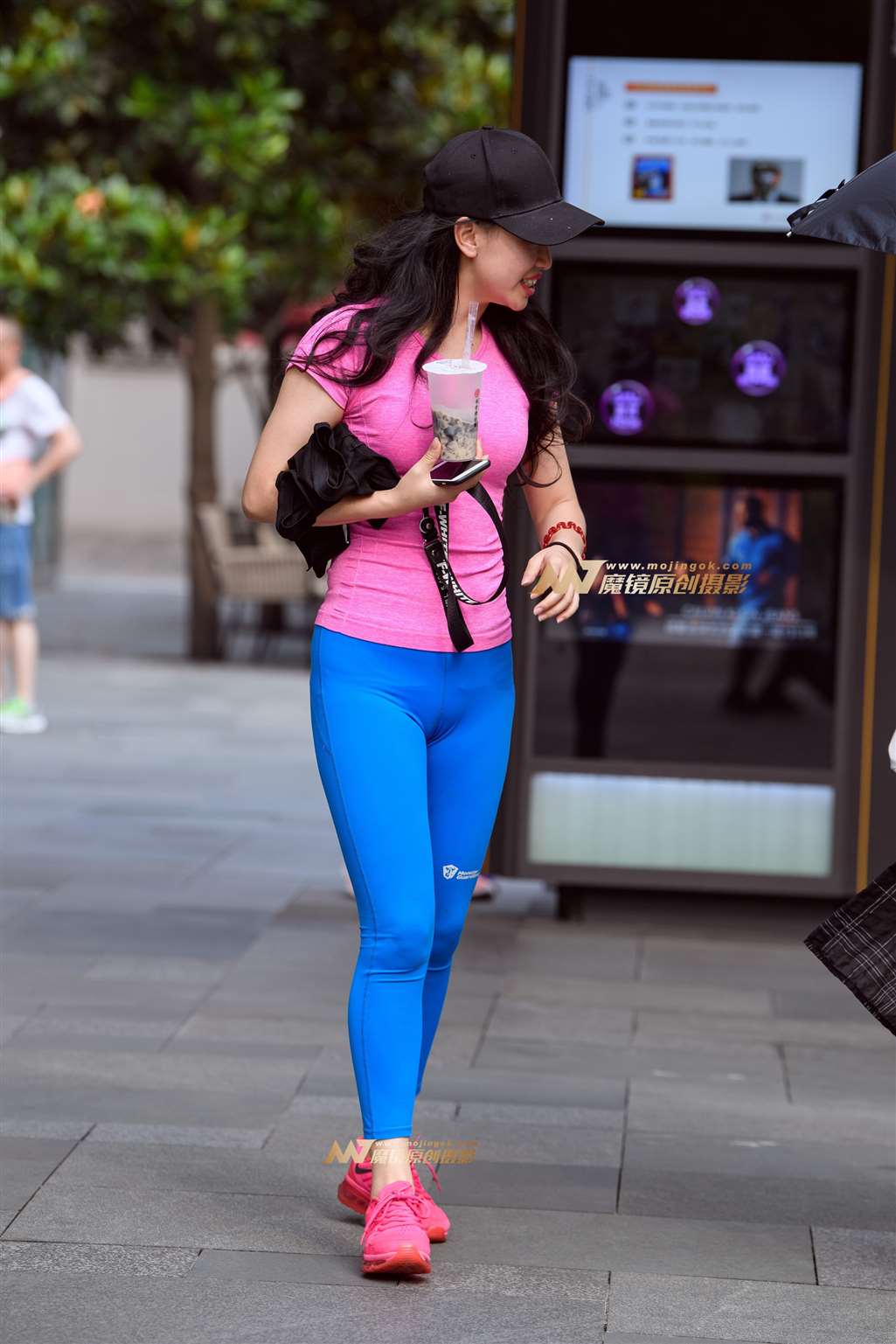 图片[4]-【久久赛帖】蓝色紧身运动裤-流行馆