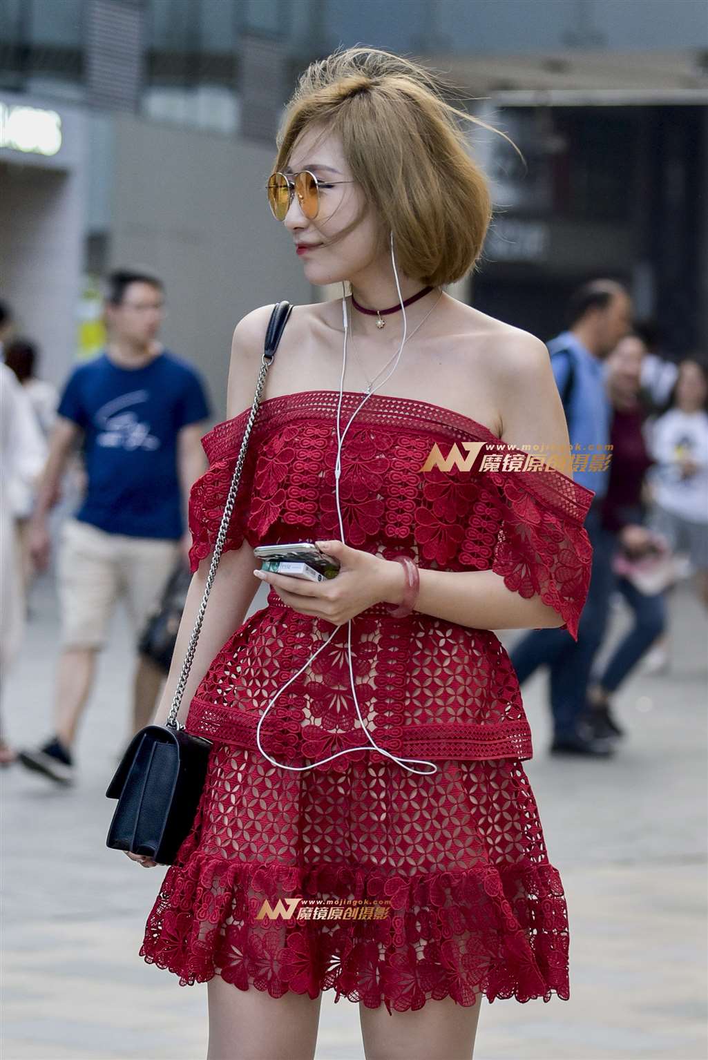图片[5]-抹胸裙高跟长腿美女-流行馆