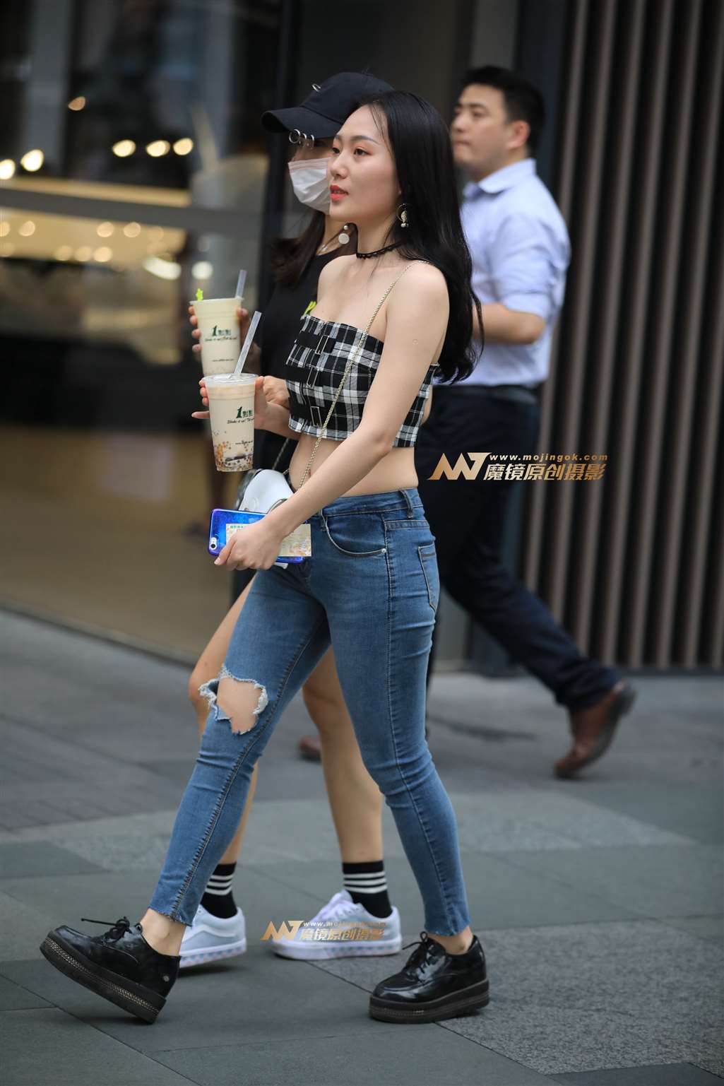 图片[4]-【凯恩赛帖】紧牛清凉上衣的小姐姐-流行馆