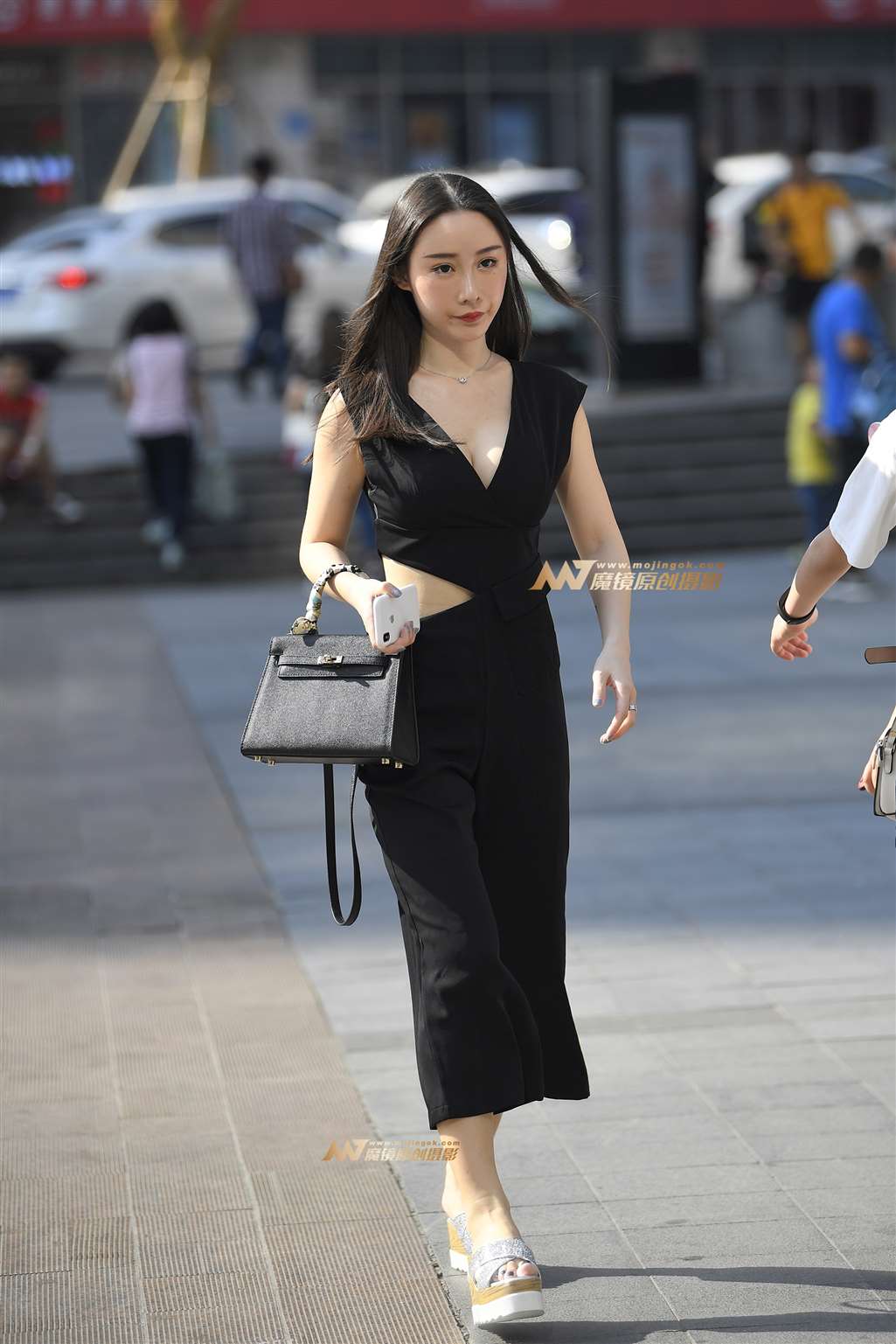 图片[5]-【一只傻麋鹿赛帖】含情脉脉的黑衣美女-流行馆