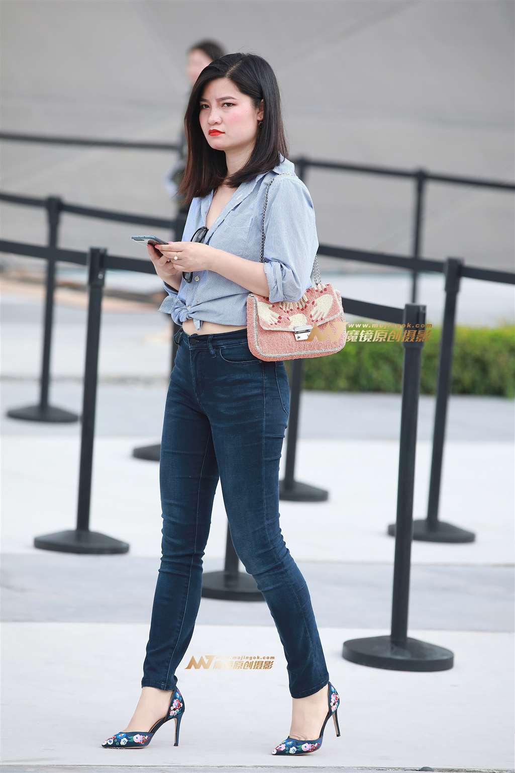 紧身牛裤，高跟-流行馆