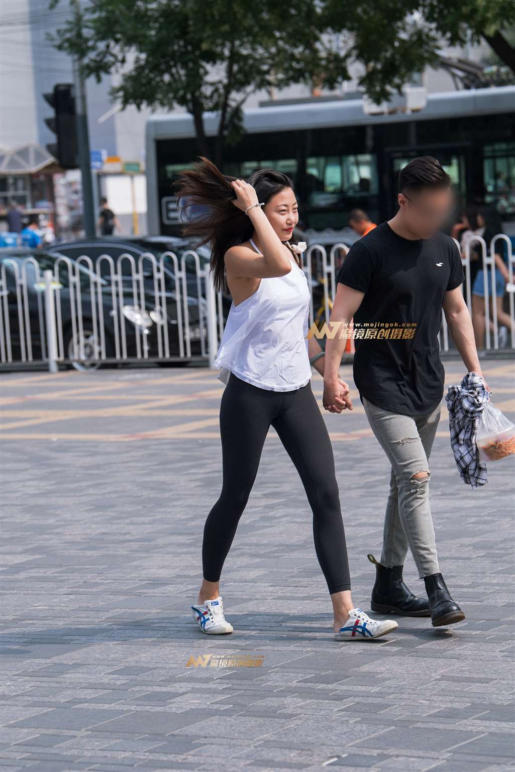 图片[5]-【一只傻麋鹿赛帖】自然洒脱、黑色紧身瑜伽裤美女-流行馆