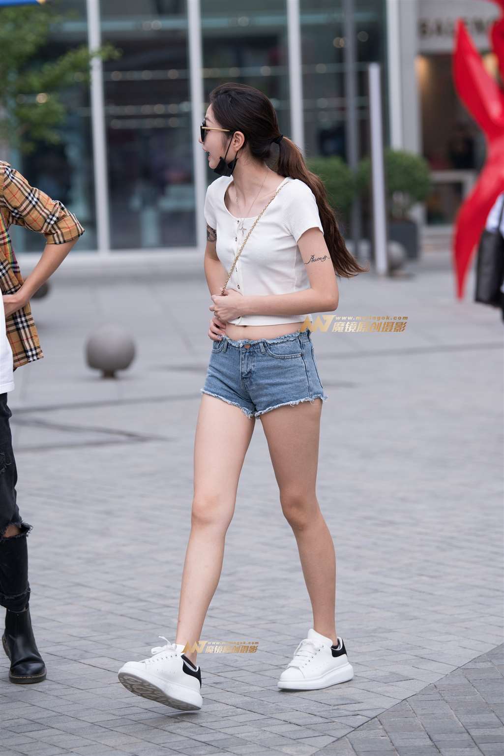 图片[5]-【一只傻麋鹿赛帖】清新的热裤美腿MM-流行馆