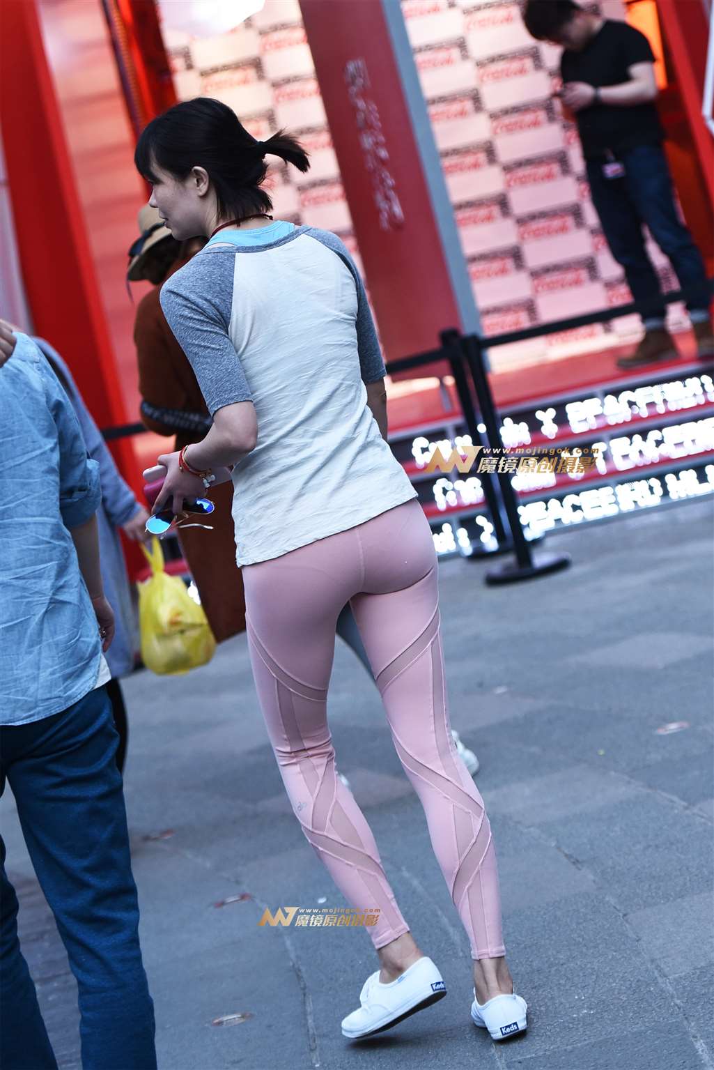 【咔喳赛贴】淡紫紧身裤-流行馆