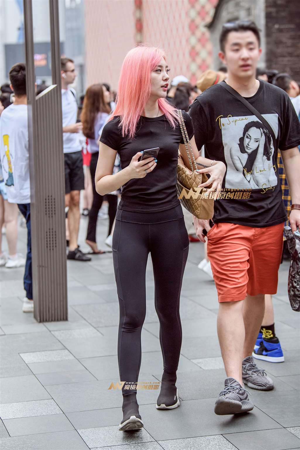 图片[5]-【久久赛帖】紧身黑裤时髦美女-流行馆