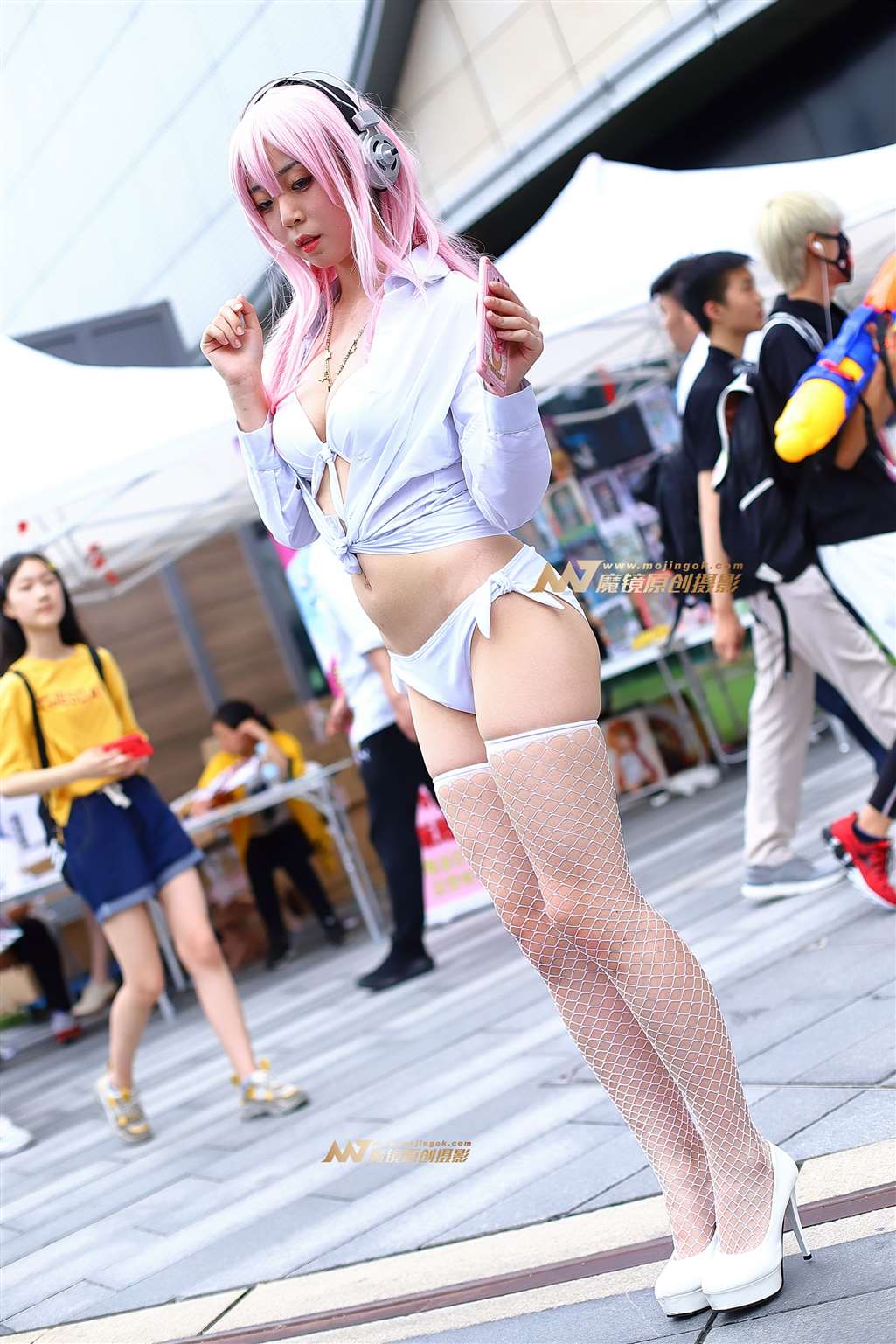图片[4]-【Mark赛帖】长腿白衣coser-流行馆