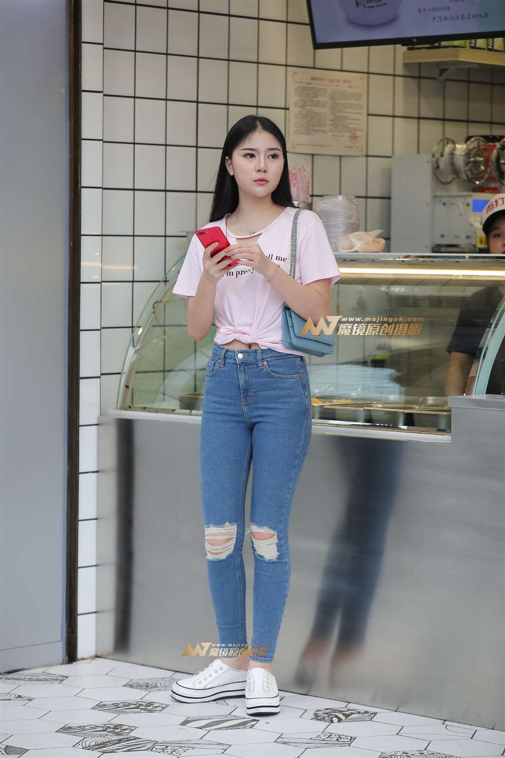 【凯恩赛帖】恬静牛仔女孩-街拍流行馆