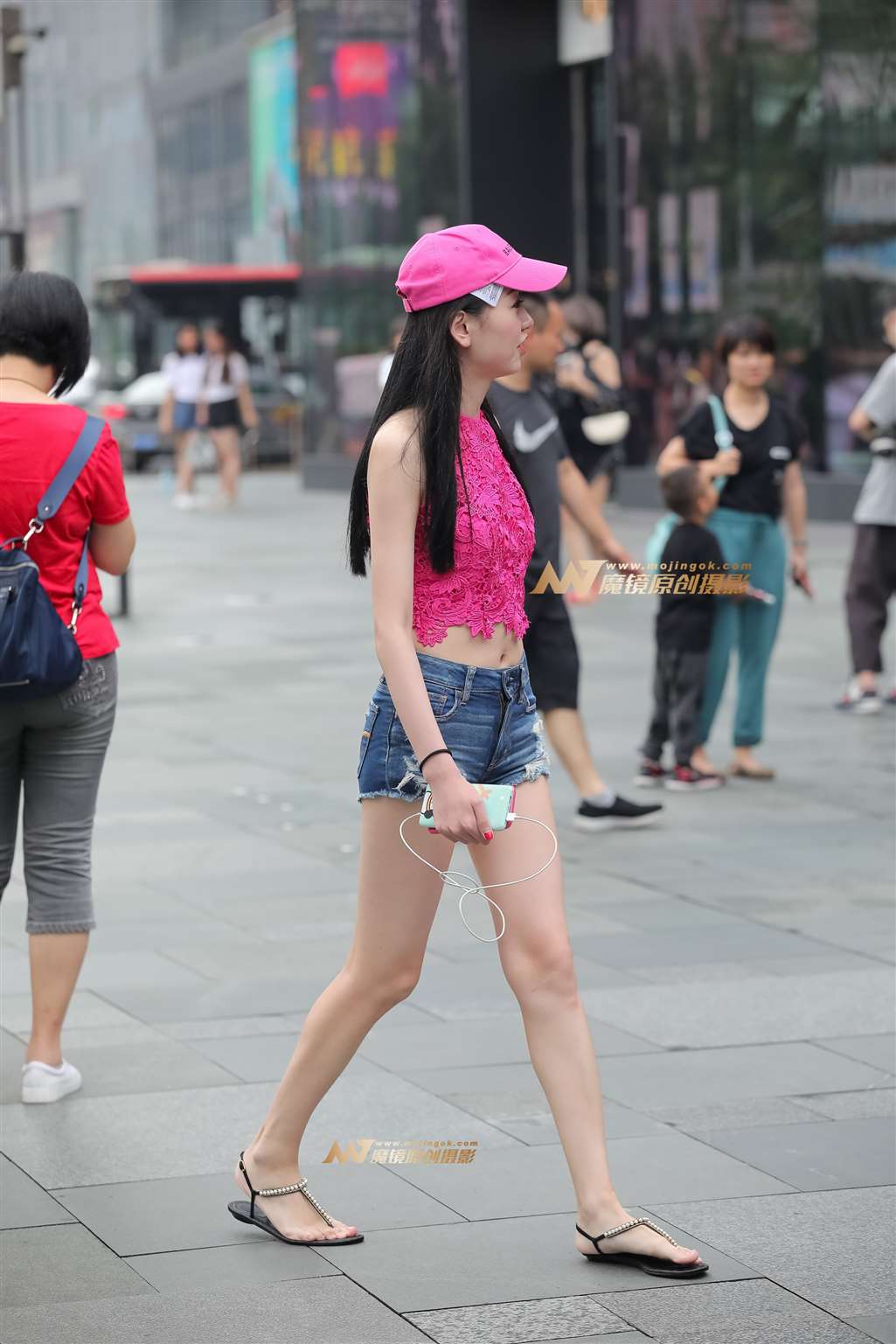 图片[5]-【凯恩赛帖】露脐长腿美眉-流行馆