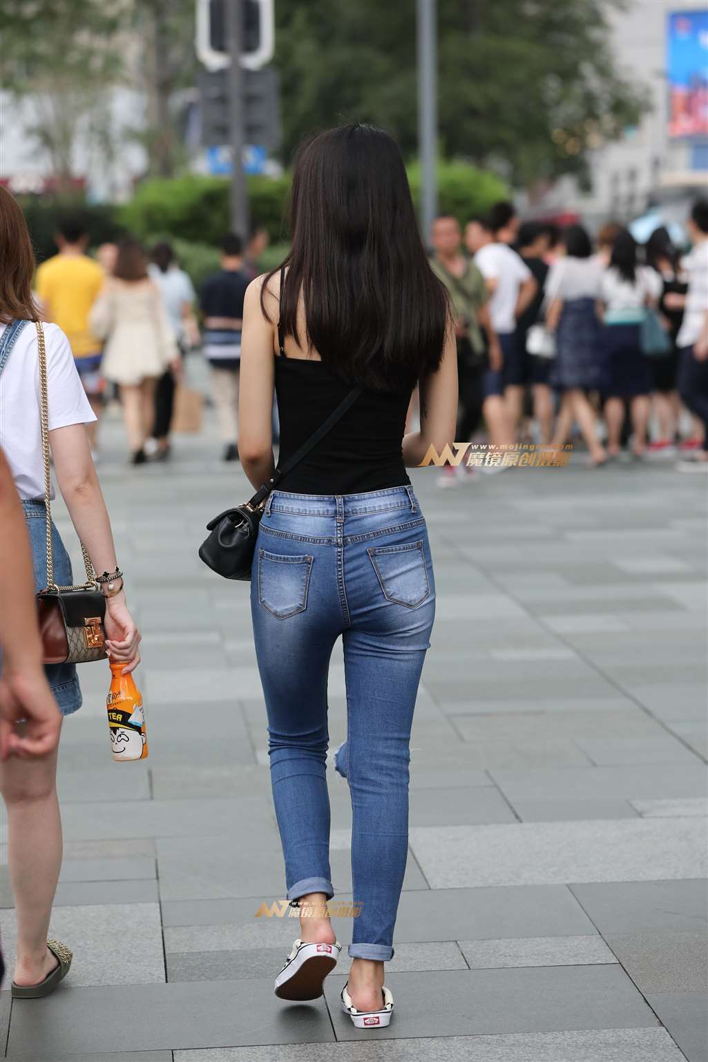 图片[5]-【辉辉赛贴】牛仔裤高叉衣欧美漂亮小姐姐-流行馆