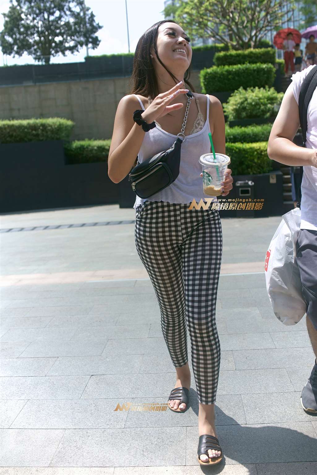 【哈曼赛帖】格子紧裤-流行馆