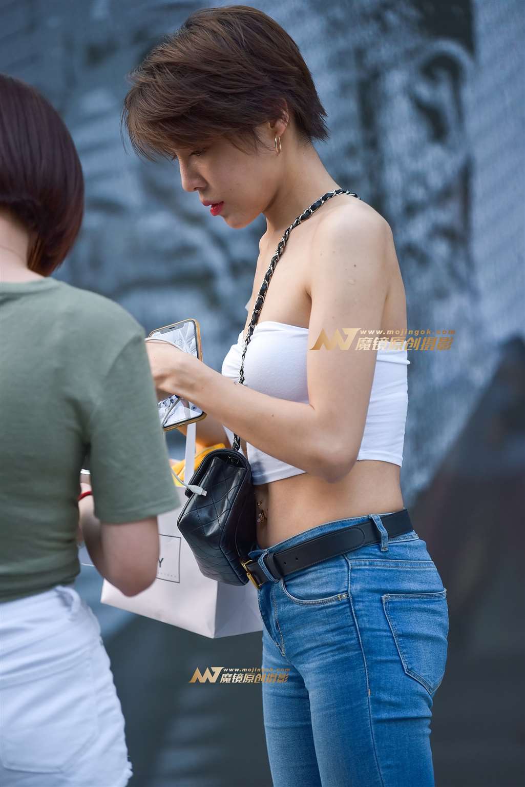图片[4]-【赛德克赛帖】性感裹胸 紧牛 短发美女-流行馆