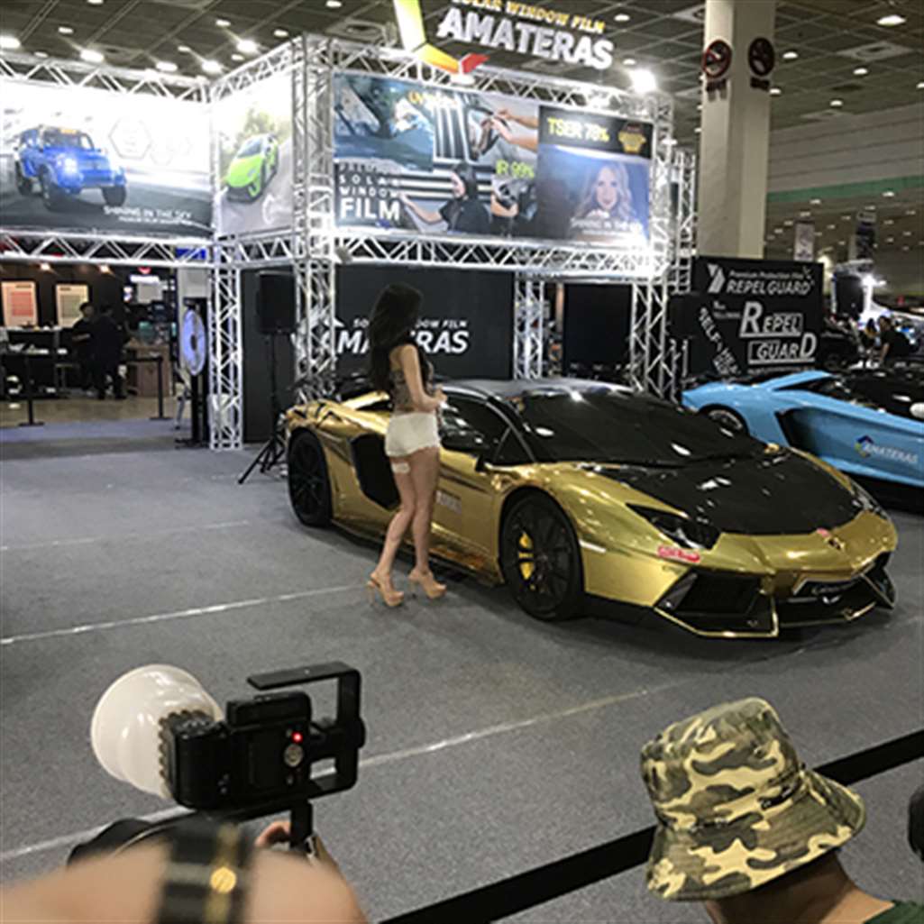 图片[3]-[辉辉赛贴-韩国改装车展]极品热裤美女车模-流行馆