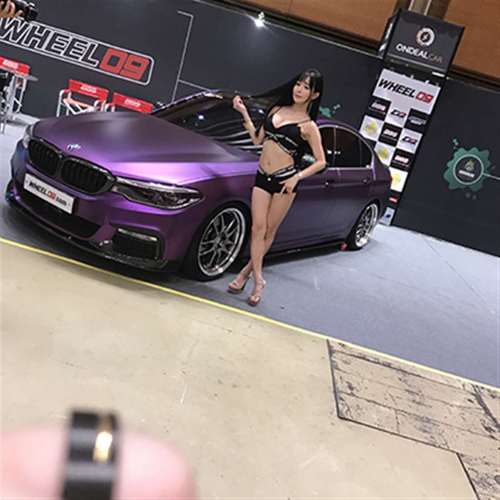 图片[3]-[辉辉赛贴-韩国改装车展]大胸车模-流行馆