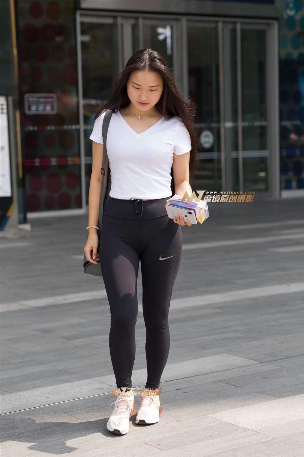 【凯恩赛帖】黑色紧身弹力裤-流行馆