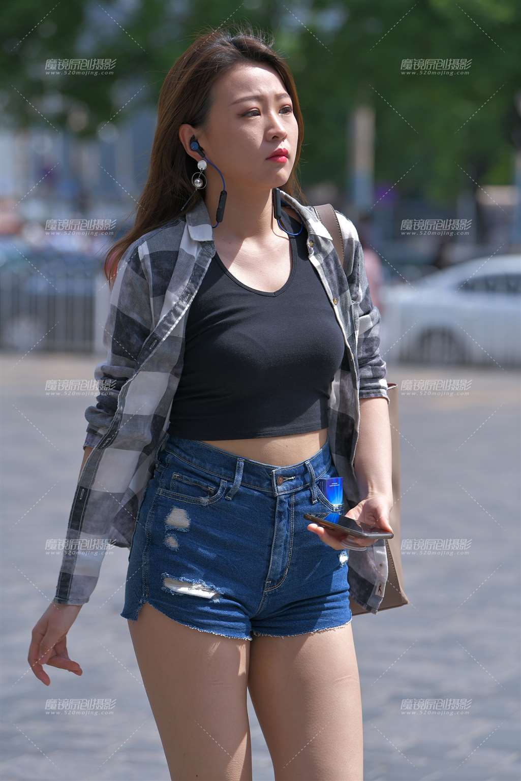 【红石赛帖】性感牛仔热裤美女-流行馆