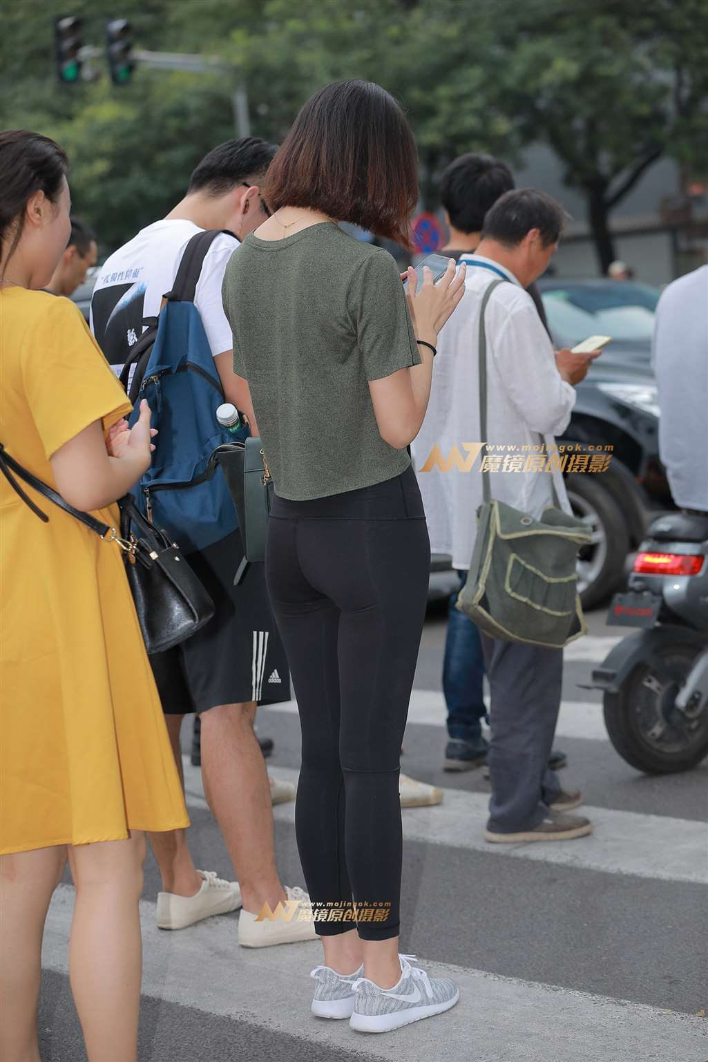 图片[2]-【视觉冲击赛帖】黑色健美裤，短发女孩-流行馆