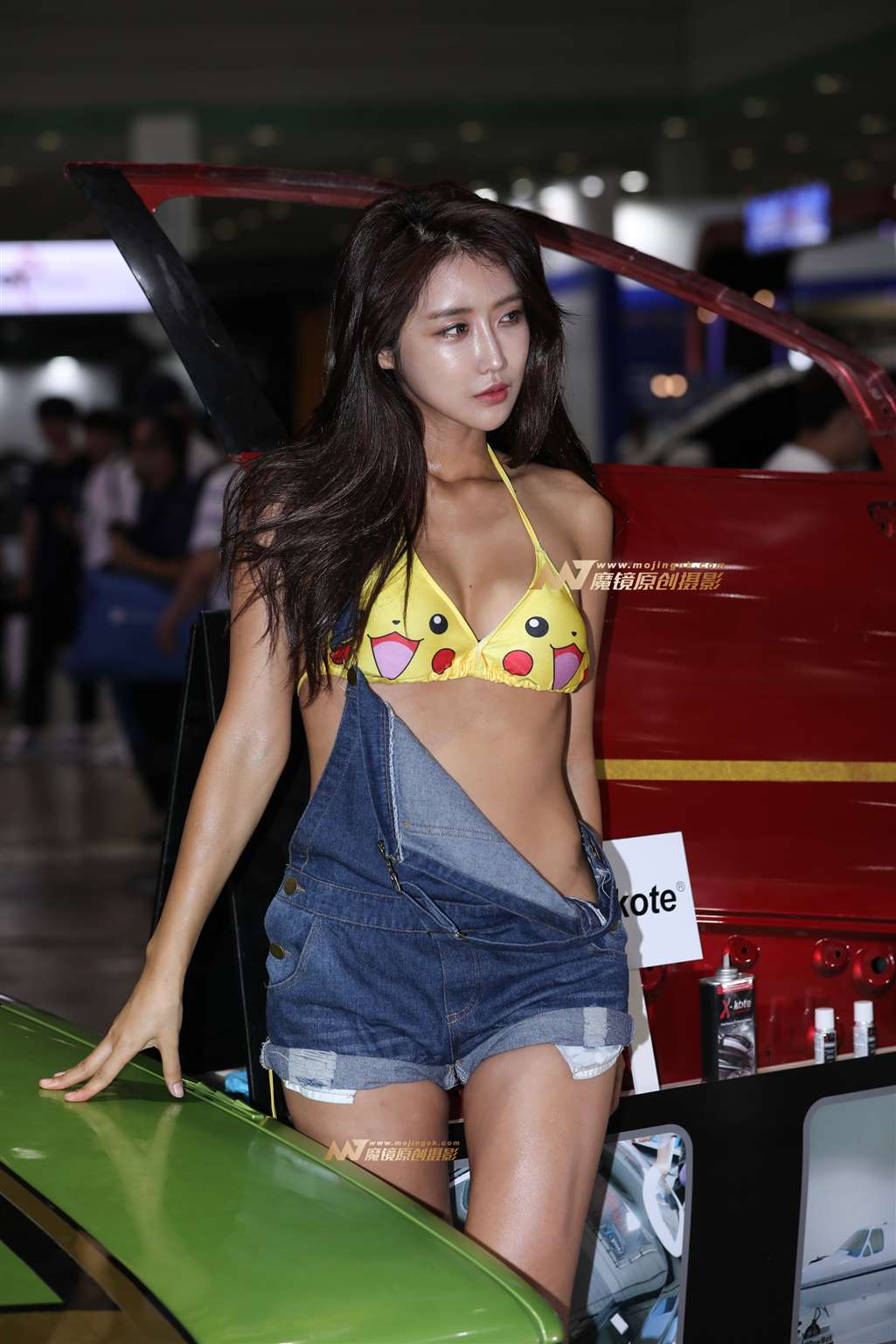 图片[5]-[辉辉赛贴-韩国改装车展]超性感比卡丘比基尼女神-流行馆