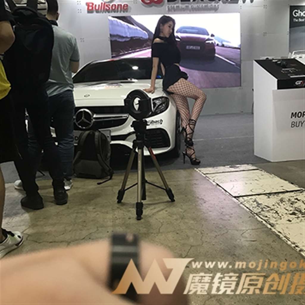 图片[3]-[辉辉赛贴-韩国改装车展]漂亮气质渔网袜妹子-流行馆