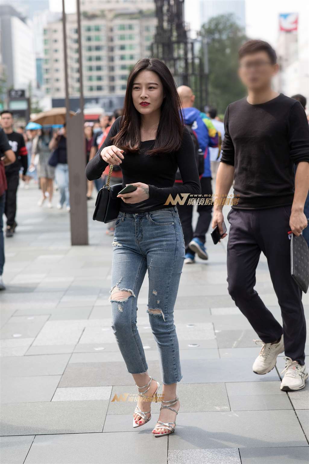 图片[5]-【凯恩赛帖】牛仔高跟美女-流行馆