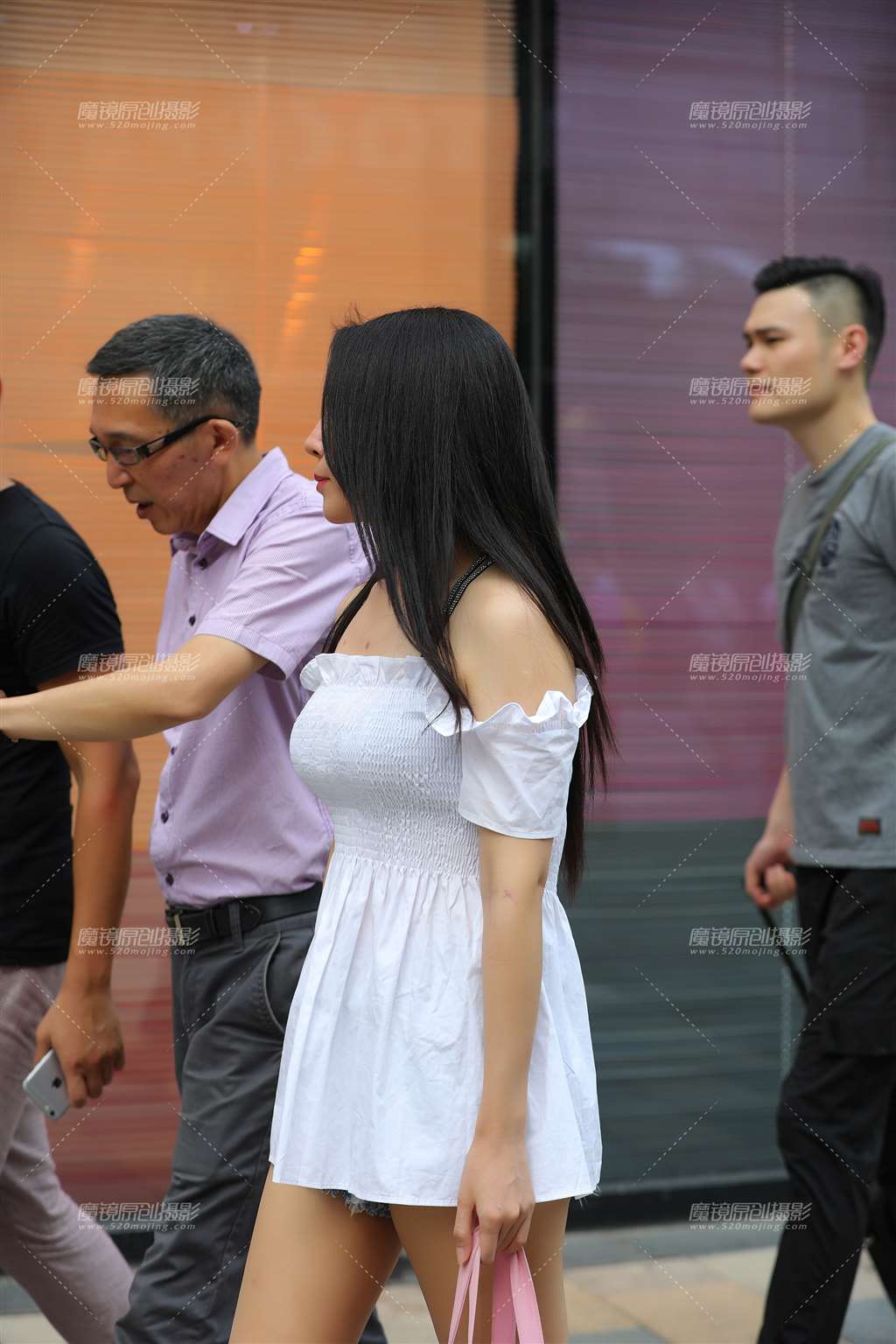 图片[5]-超短热裤，肉丝美腿**-街拍流行馆