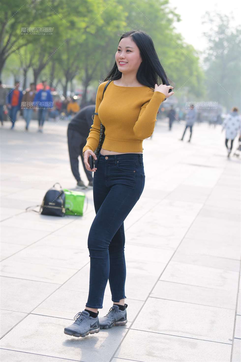 图片[1]-【红石赛帖】性感黑色紧牛**-街拍流行馆