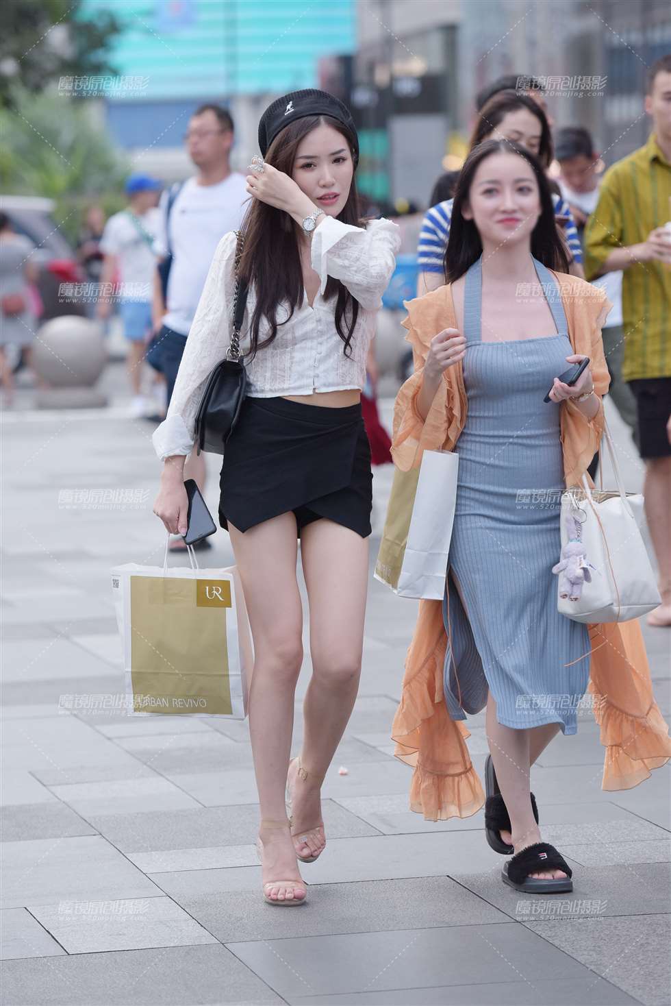图片[1]-【慕容笙赛贴】高跟长腿美女-街拍流行馆