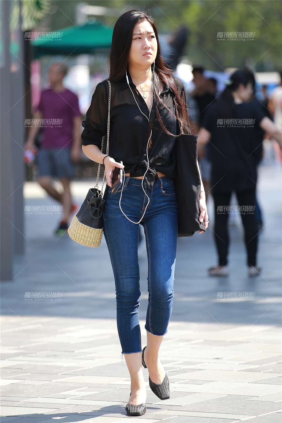 图片[3]-牛仔裤美女-街拍流行馆