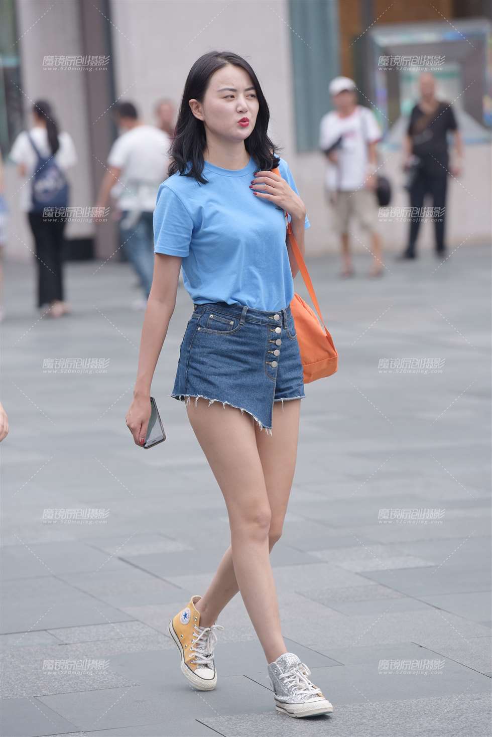 图片[1]-【慕容笙赛贴】短裤美女-街拍流行馆