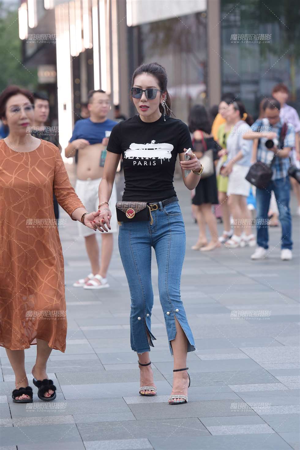 图片[5]-【慕容笙赛贴】牛字裤美女-街拍流行馆