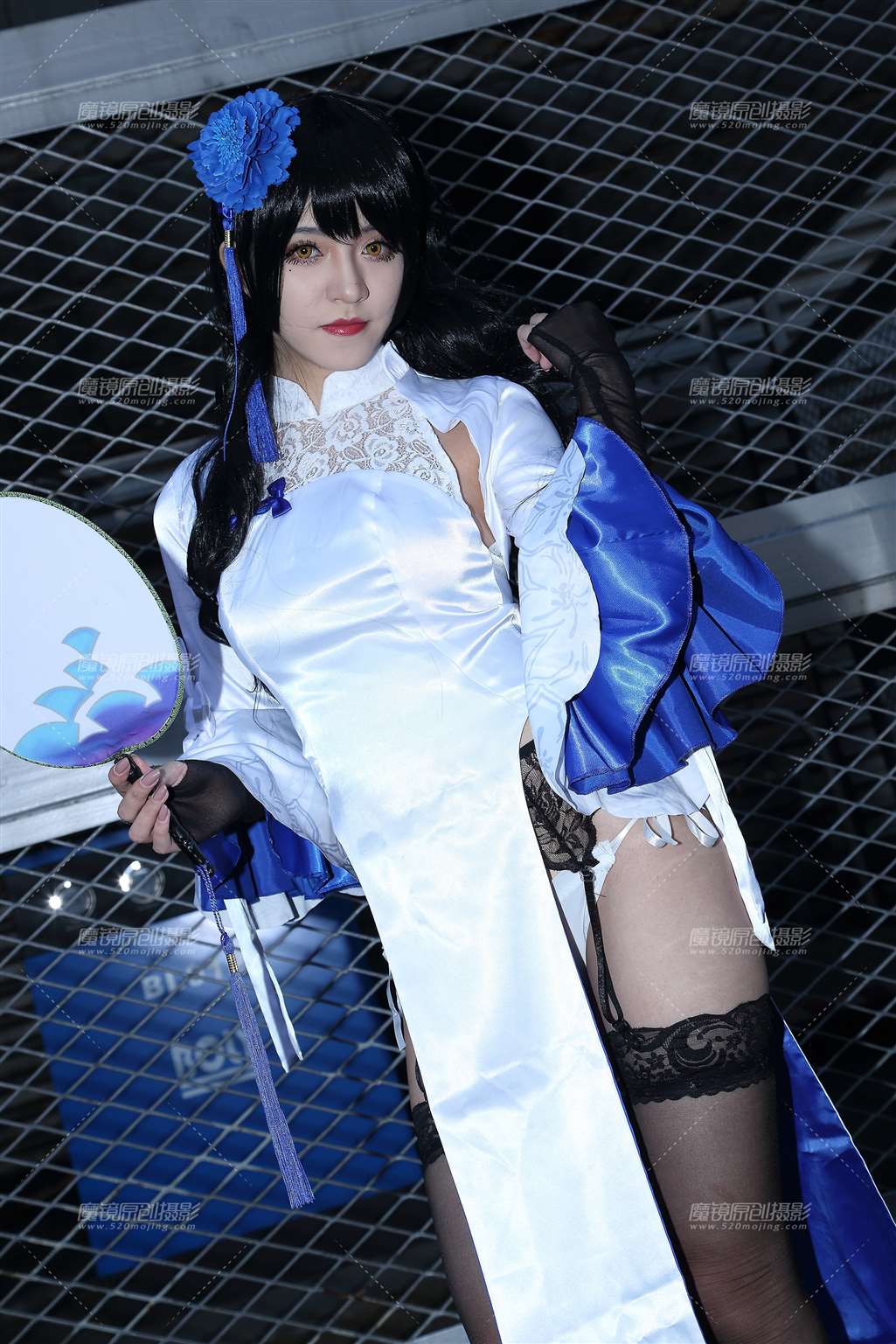 图片[4]-吊带黑丝大长腿Coser-街拍流行馆
