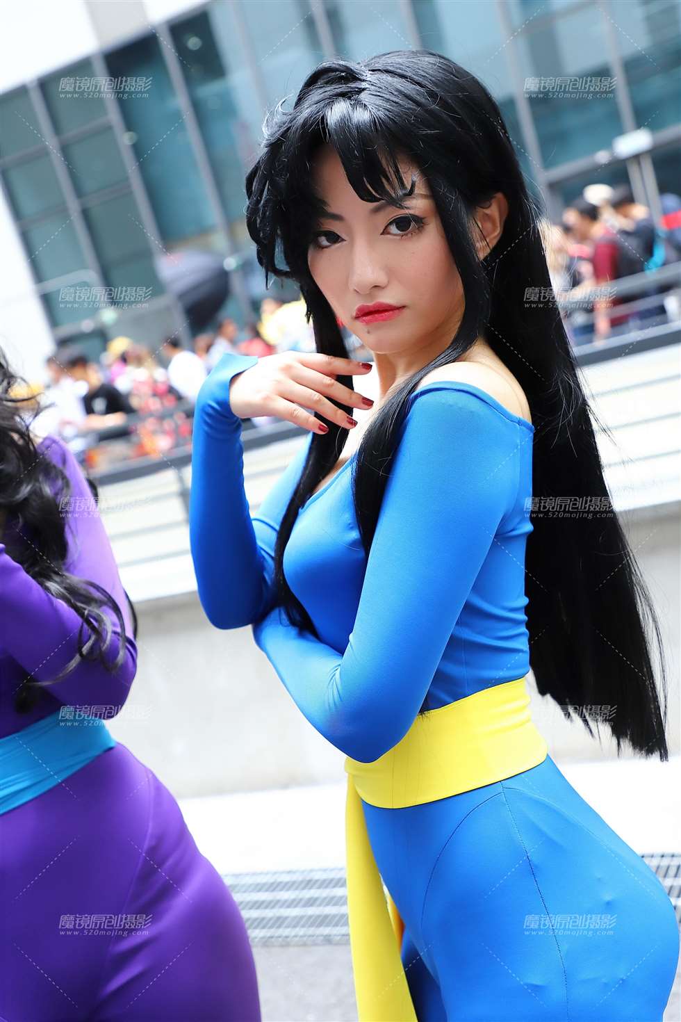 图片[5]-蓝紫紧身服coser-街拍流行馆