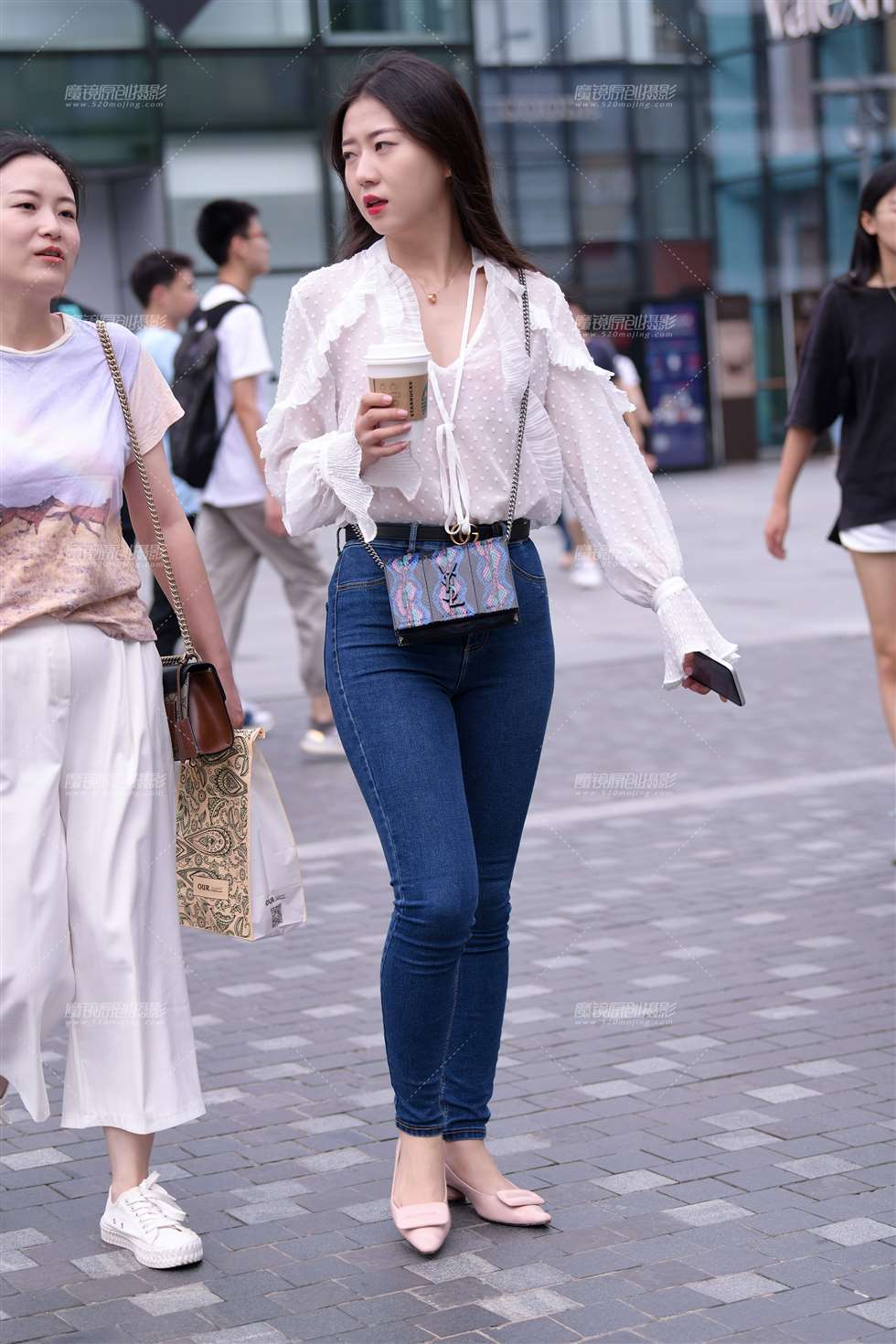 图片[5]-【小默赛帖】漂亮牛仔甜美美女-街拍流行馆