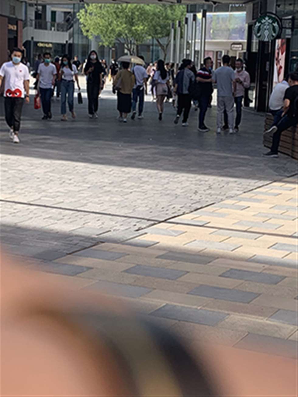 图片[3]-【红石赛帖】粉色牛仔短裙美女-街拍流行馆